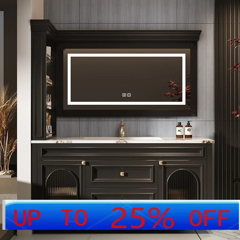 CXT French Vintage Bathroom Cabinet Combination Toilet Slate Seamless Integrated Basin Vanity Tablet