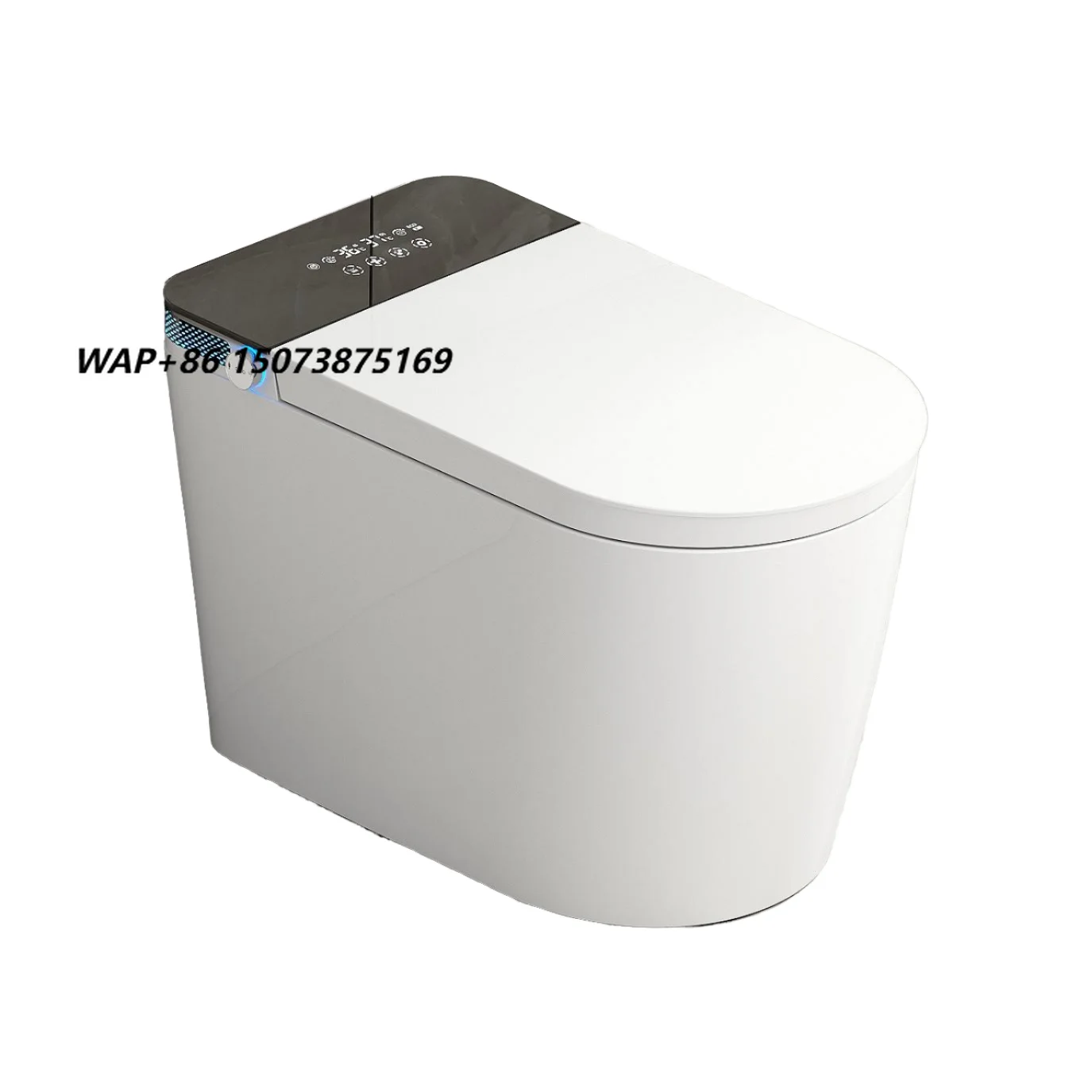 Model Y Smart Electric Ceramic Toilet Automatic Flushing One Piece Bathroom Accessory Elongated Bowl Remote Control for WC