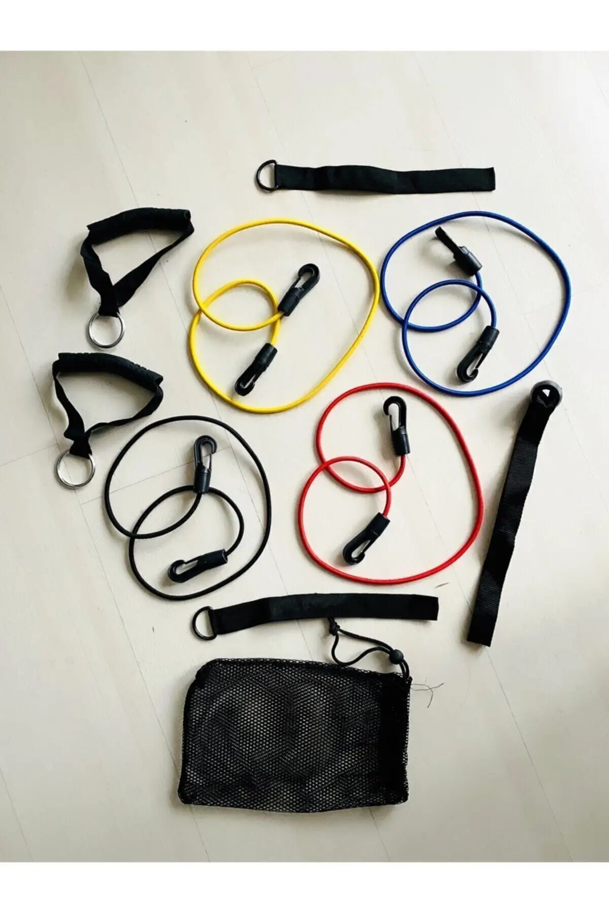 Resistance Tire Set Multifunctional Exercise Set Door Back With Bracket Full Set 11 Piece