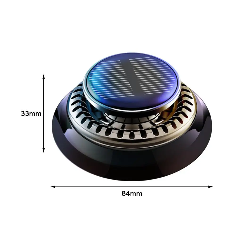 Solarny dyfuzor zapachowy do samochodu Długotrwała obrotowa aromaterapia samochodowa Dyfuzory olejków eterycznych Dezodoryzujące części wnętrza samochodu