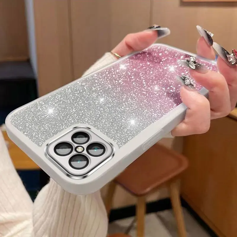 Luxury Case For Honor x8 4G Phone Cover Shiny Glitter Back Coque for Honor x8 2022 X8a X8b x9b X7a X6a X6s Case Honorx8 Silicon