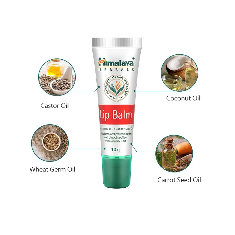 Original Himalaya Herbals Lip Balm Nourishing Dry lips Prevent Chapping Lip Care Mask Plumper Pink Lips Oil 10g