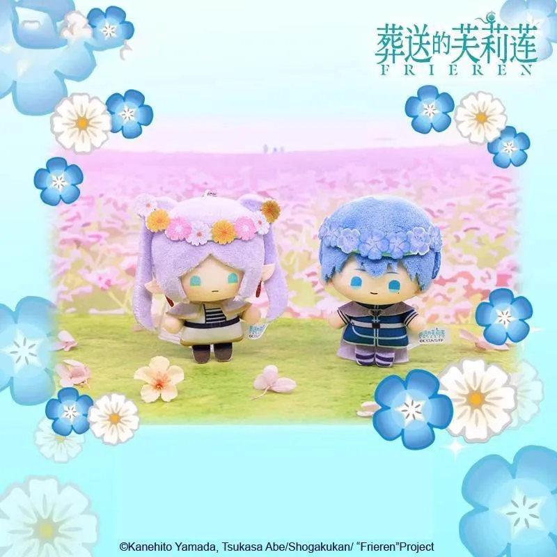 Anime officiel Frieren: Beyond Journey's End mignon porte-clés en peluche poupée suspendue Frieren sac à dos pendentif Fans cadeaux d'anniversaire de noël