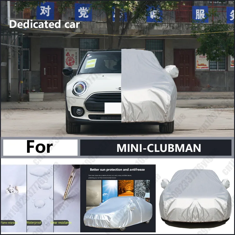 For MINI-CLUBMAN Oxford cloth car cover for sun protection, rain resistance, and all season special car dust cover