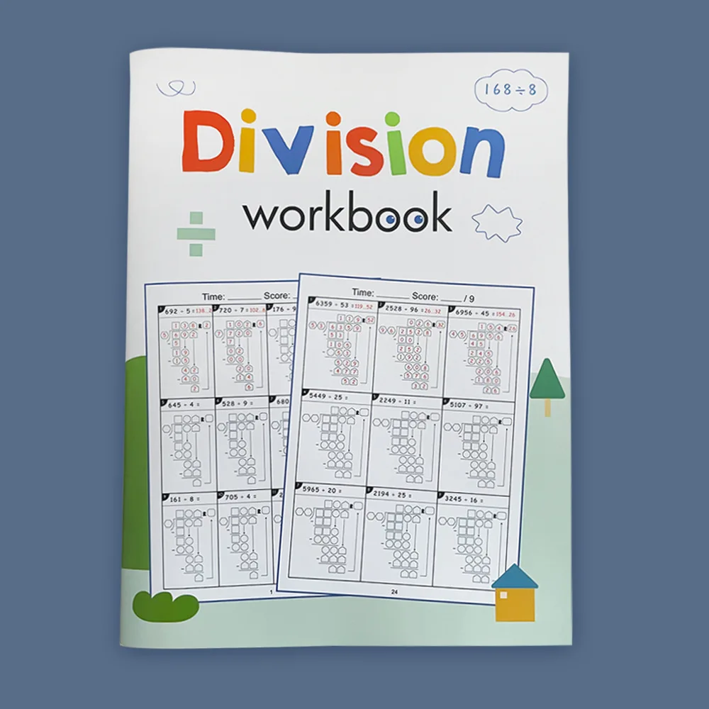 مصنف الرياضيات الضرب الأرقام/القسم الطويل ممارسة الرياضيات ورقة العمل اختبار الدفاتر 3-6 الحساب المدرسة الابتدائية #6