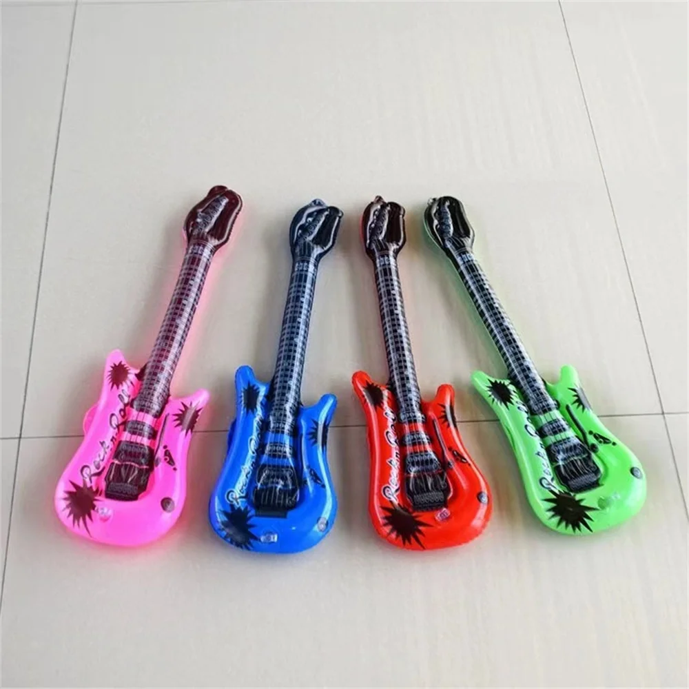 4Pcs Hot Cartoon Guitar 29x85cm Balloons Inflatable Air Globos Party Supplies Kids Toys Birthday Ballon Classic Toy