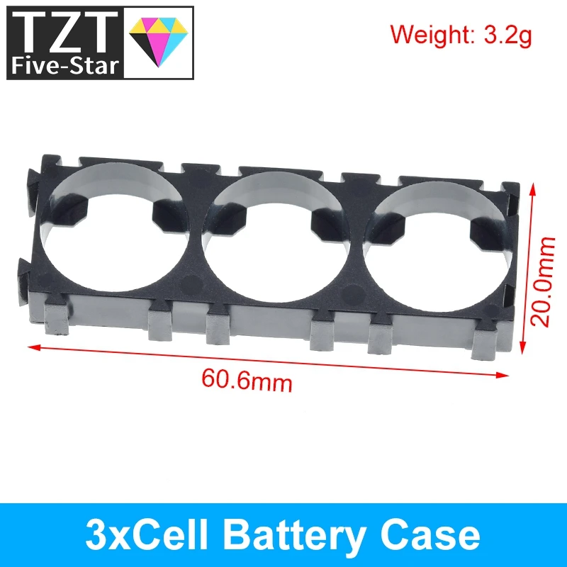 Plastic 1 2 3 Cell 18650 Battery Holder Bracket Cylindrical Batteries Pack fixture Anti Vibration Case Storage Box For DIY