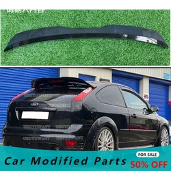 Car Rear Roof Lip Spoiler For FORD FOCUS MK2 ST 2004-2011 Black/Carbon Fiber Look Car Rear Trunk Boot Wing Lip