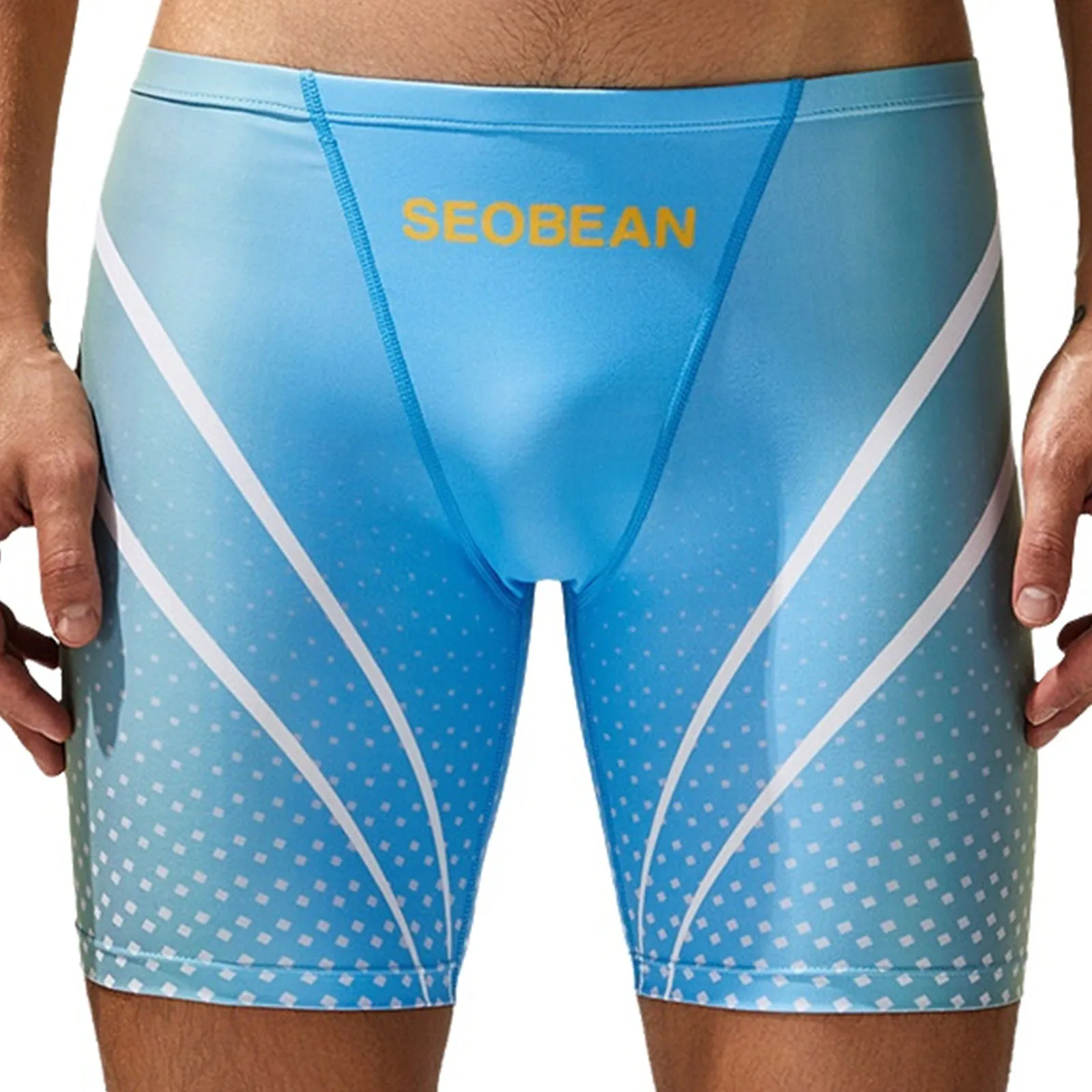 

Мужские плавки-шорты с низкой посадкой, с плоскими внешними швами, быстросохнущие, компрессионные, для серфинга, дайвинга и тренировок