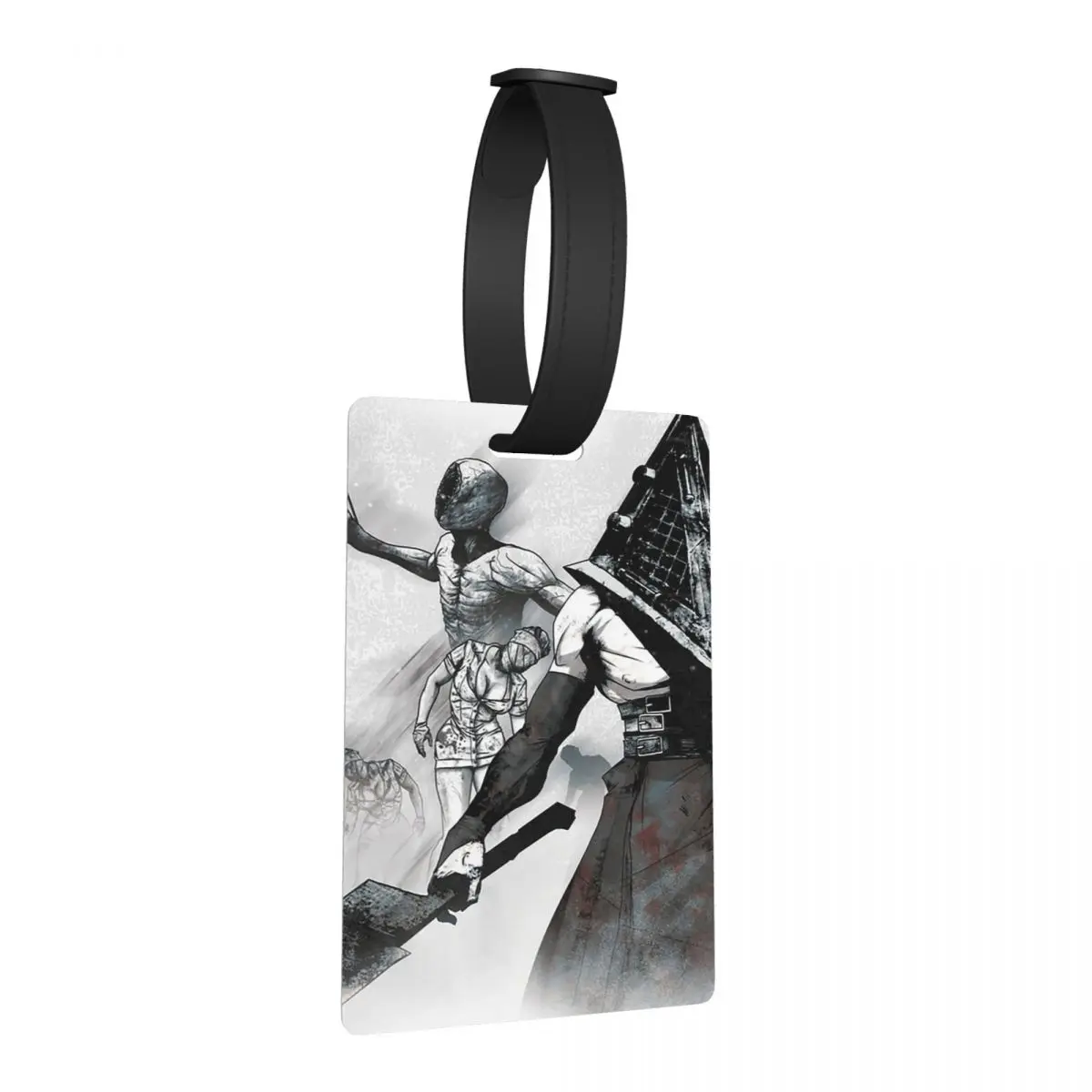 

Голова пирамиды и друзья, бесшумный холм, игра, багажные бирки, чемодан, дорожный милый багаж, посадочная бирка, держатель этикетки, идентификационное имя, адрес