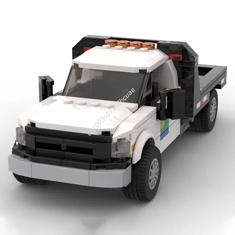 359ピース MOC シティサービス フラットベッドトラック 8スタッド シティチャンピオン スーパーカー 組み立てブロック クリスマスギフト 建築模型