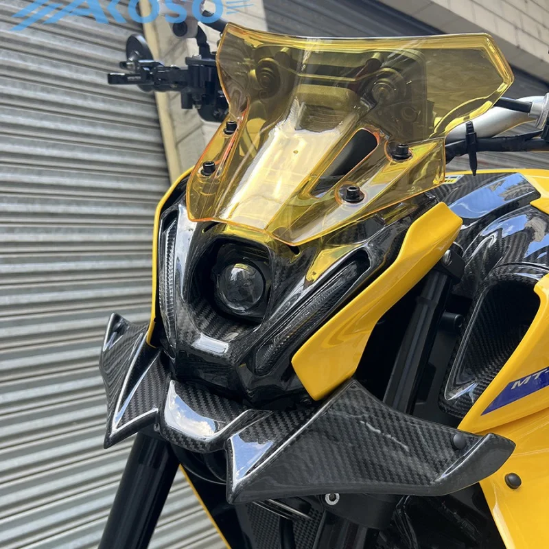 Acessórios de cobertura frontal de fibra de carbono modificada para motocicleta MT09 Sp adequados