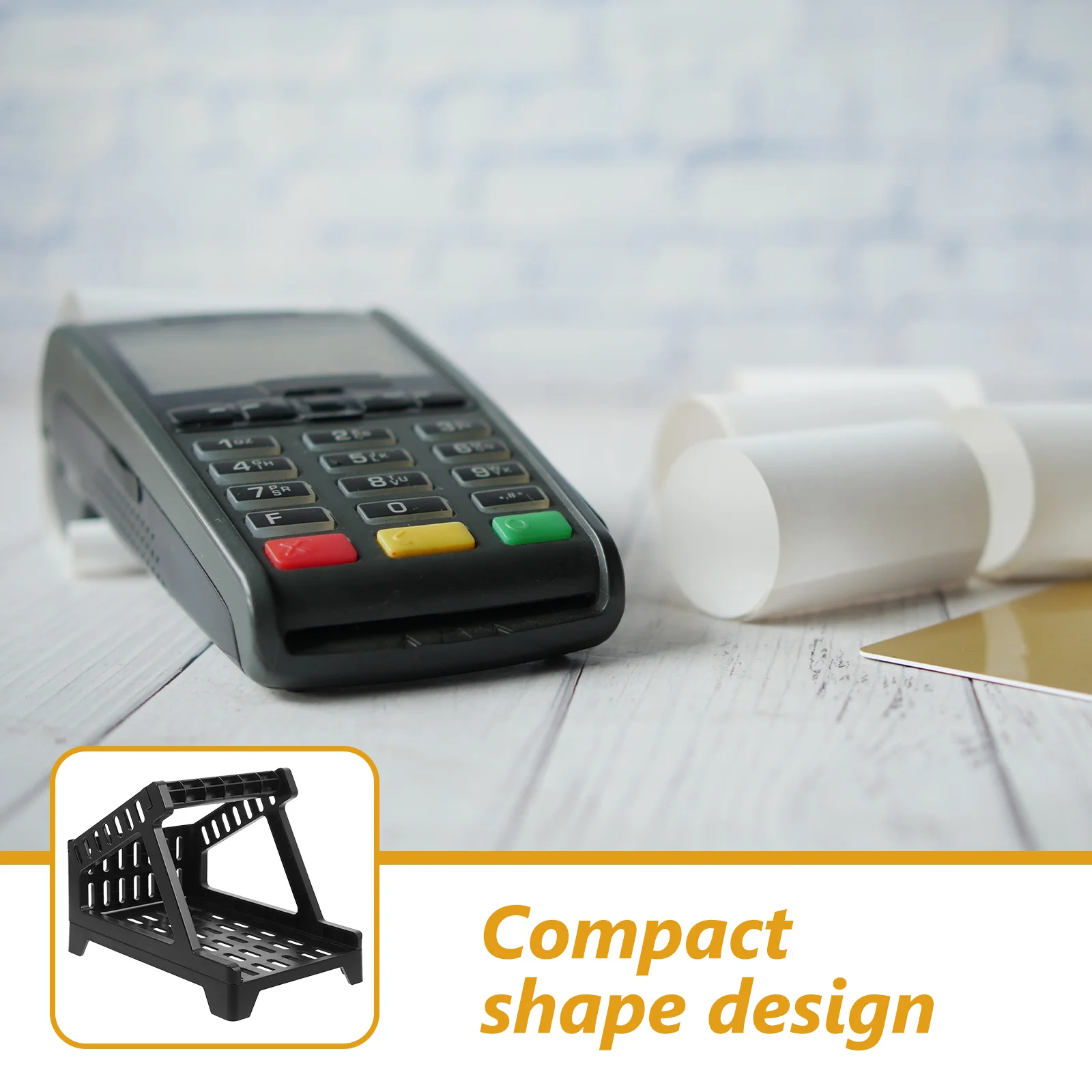 

ABS Desktop Shipping Label Holder Plastic Tray Stand Space Saving Sticker Organizer Printer Supply Label Roll Holder Convenient