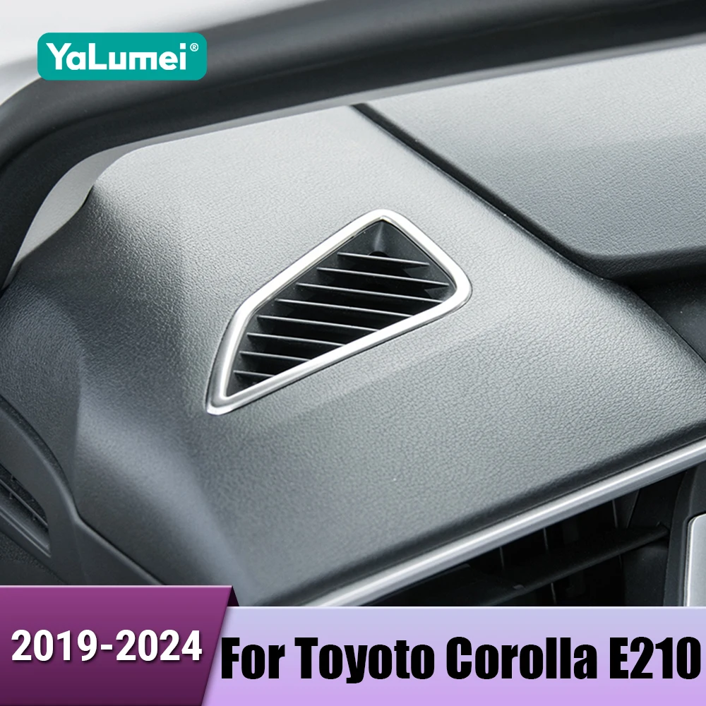 Auto Dashboard Vorne AC Klimaanlage Outlet Vents Rahmen Zierleisten Für Toyota Corolla E210 2019 2020 2021 2022 2023 2024 Hybrid