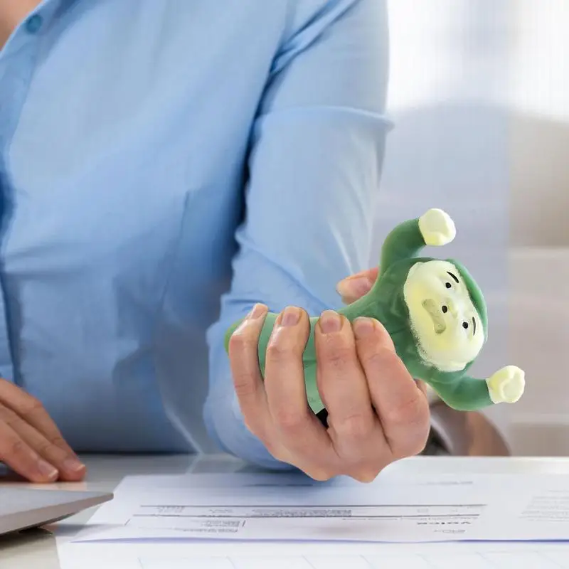 Giocattoli elasticizzati Giocattolo da spremere Giocattolo da spremere sensoriale con espressioni divertenti Giocattolo elastico per agitarsi Palline antistress per bambini Divertimento rilassante