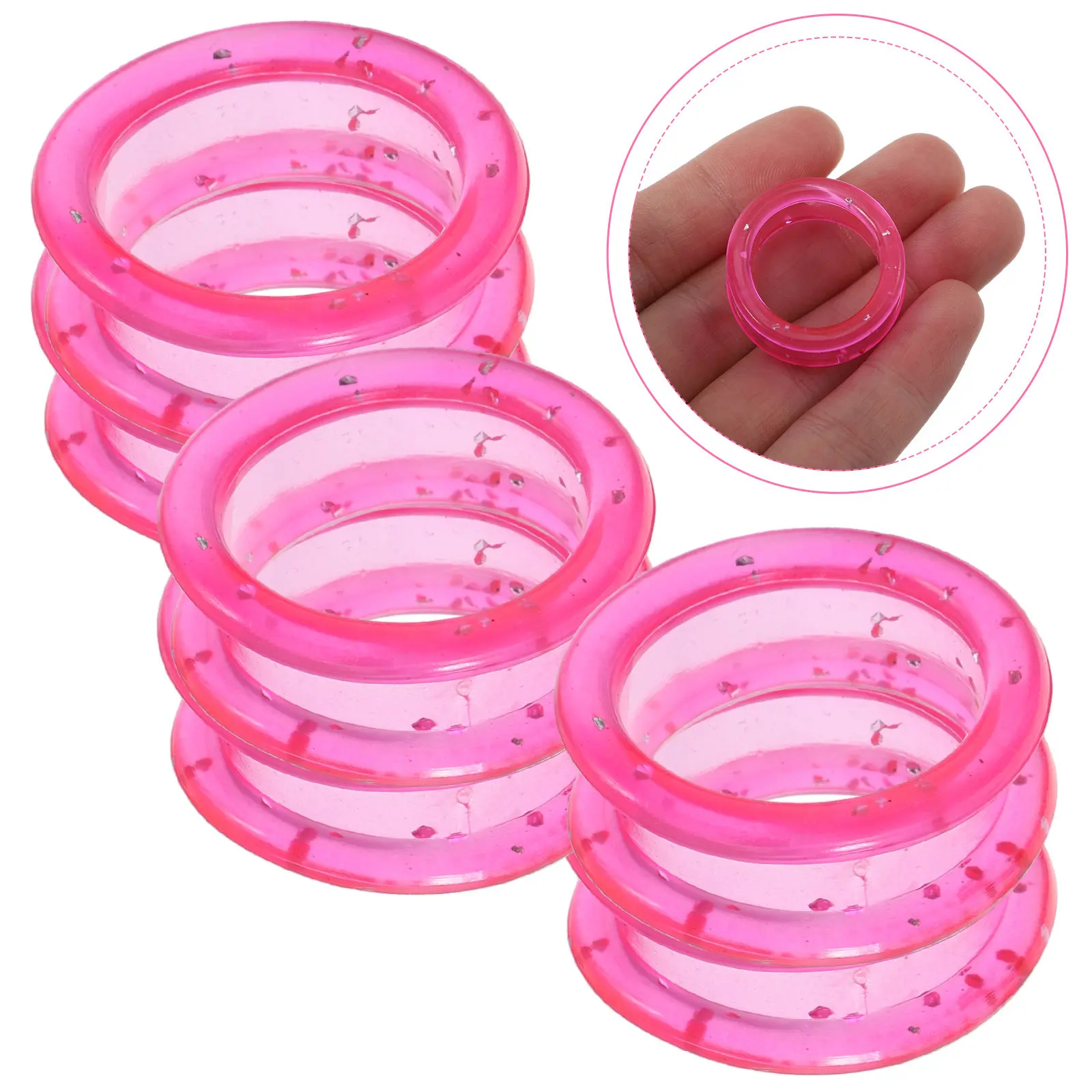12Pcs Scissors Finger Rings Silicone Dog Grooming Shear Rings Colorful Set Enhanced Grip Comfort Fit Pet Grooming Tools for Dogs