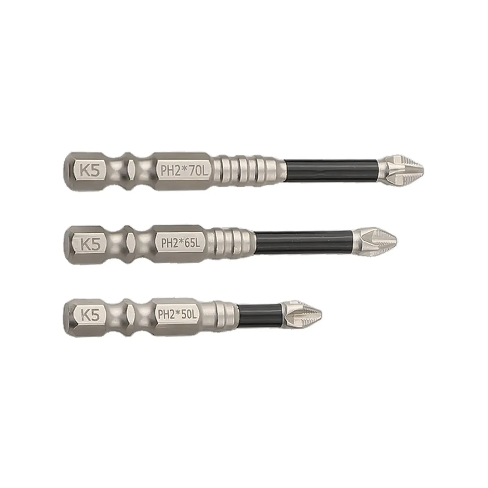 5 Or 6pc Cross Magnetic Screwdriver Bit Alloy Steel Anti-Slip Long Drill Bit PH2 Handle Electric Drill Screwdriver Drilling Tool