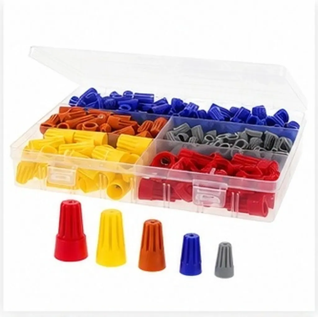 330Pcs Wire Connectors Electrical Insulating Colorcoded Screw Spring Caps Portable Kit Quick Connect Terminal Block for DIY