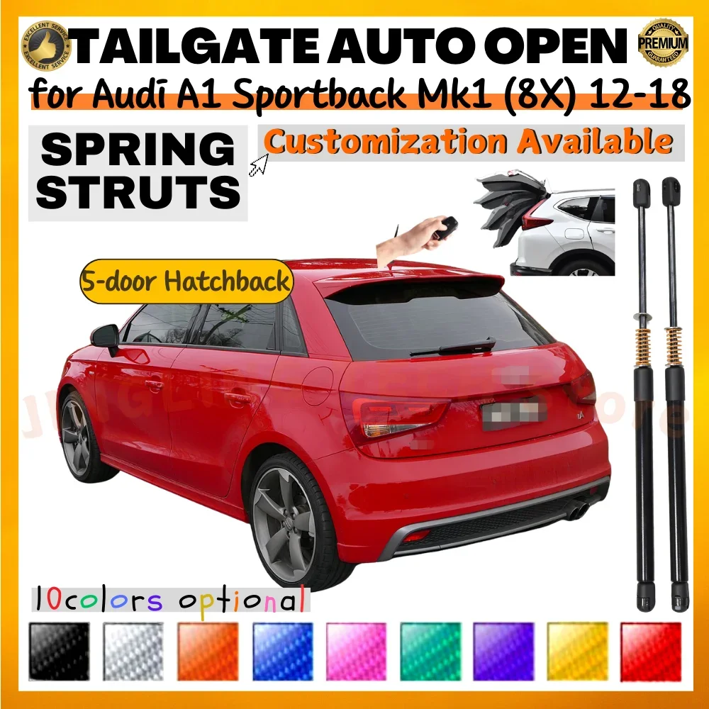 

Qty(2) Trunk Struts with Spring for Audi A1 Sportback Mk1 (8X) 2012-2018 Rear Tailgate Lift Supports Shock Absorbers Prop Rod