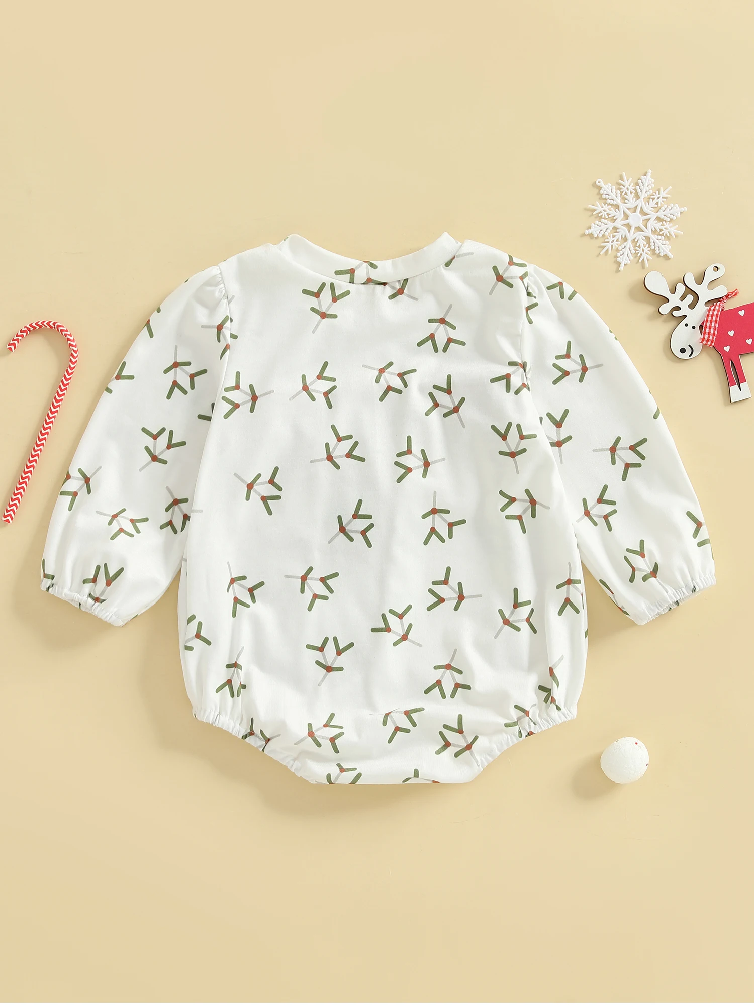 

Toddler Boy Christmas Outfit Reindeer Applique Long Sleeve Romper Jumpsuit Xmas Winter Clothes Set Adorable Holiday Costume