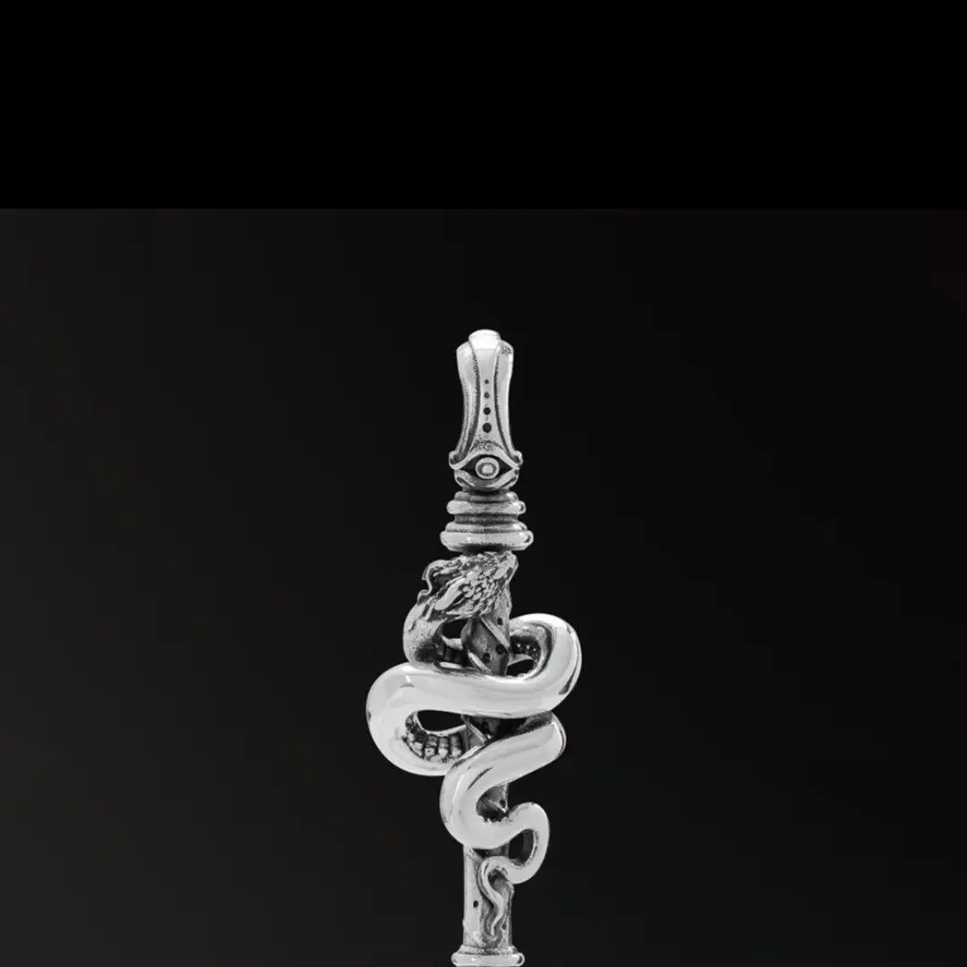

Chaos Giant Snake-New Product Immortal Scepter Pendant Personality Retro and Versatile