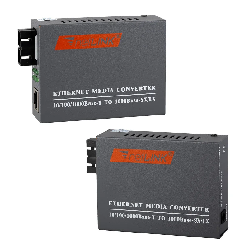 Z Gigabit Network Extender Fiber Optic Converter SC Duplex Adapter CAT 6 LAN Cable