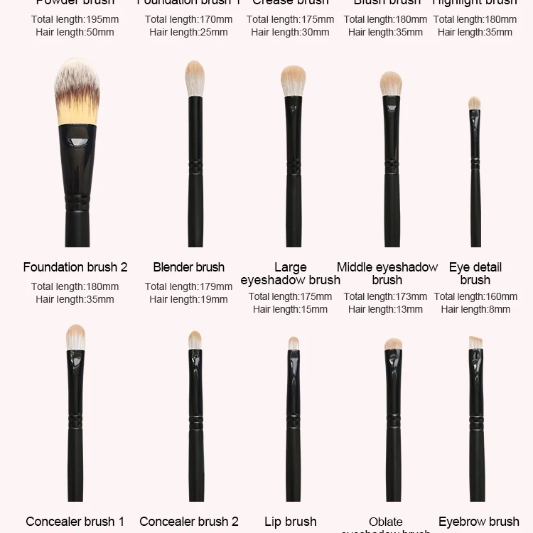 15 Piece Soft Makeup Brush Set With Concealer Blush And Powder Brushes Professional Face Tool Kit For Daily And Salon Use