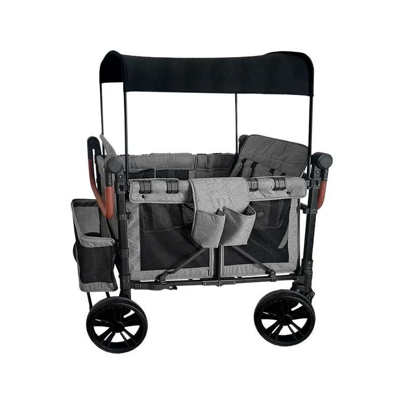 2 or 4 Seats trolleys carts foldable kids stroller wagon bicycle/portable folding cheap baby wagon stroller for sale Hot sales