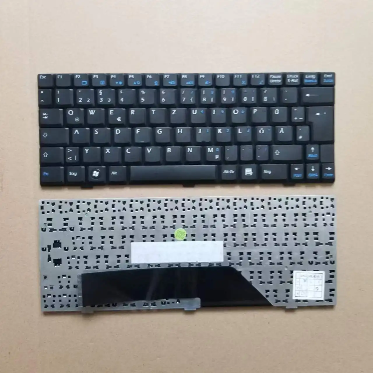 

New GR German Keyboard For MSI Wind U90 U100 U110 U115 U120 U123 U130 Black