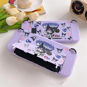 Kartun Kuromi Casing Pengisi Daya Stasiun Dok Penutup Cangkang Pelindung untuk Nintendo Switch Kulit Pelindung Konsol NS Oled 6 casing nintendo switch kuromi penjualan terbaik - №
