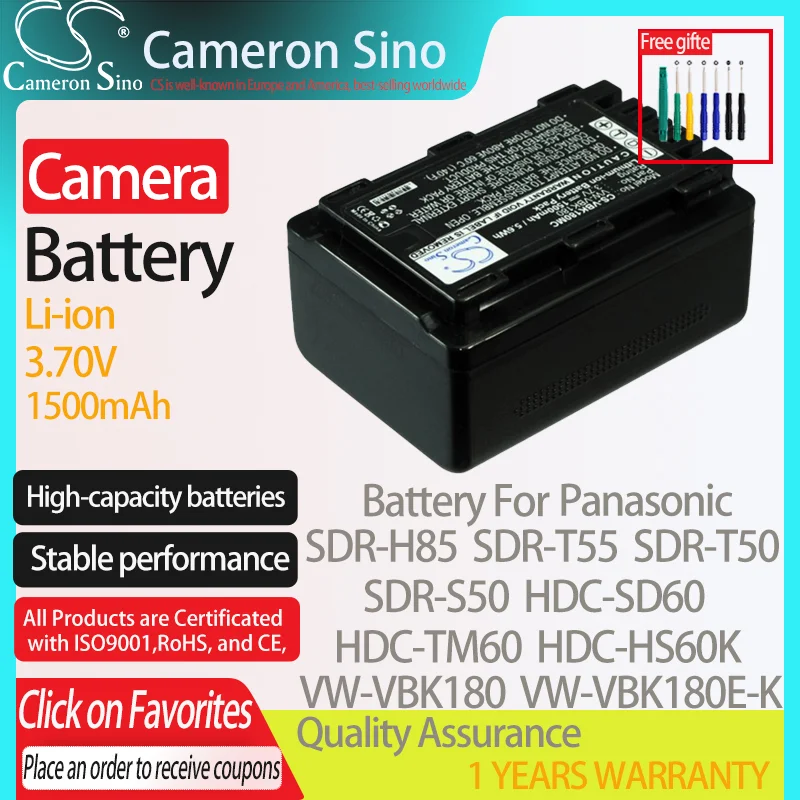 مُقيّم شامل لبطارية CameronSino لجهاز Panasonic SDR-T50: الأفضل لمحترفي التسجيل المحمول