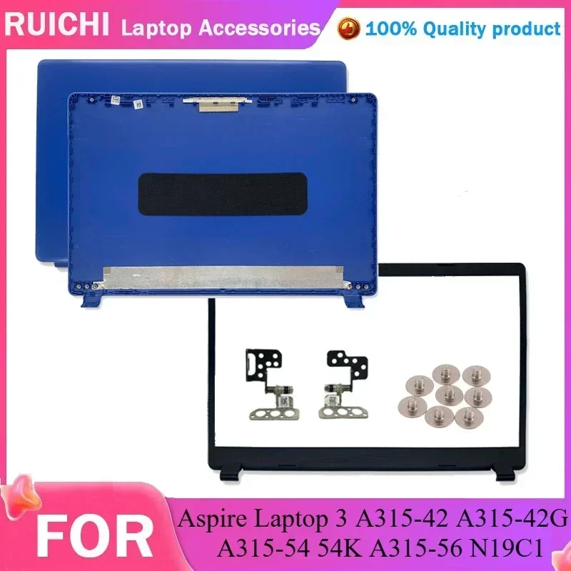 

New For Acer Aspire Laptop 3 A315-42 A315-42G A315-54 54K A315-56 N19C1 LCD Back Cover Front Bezel Hinges Blue