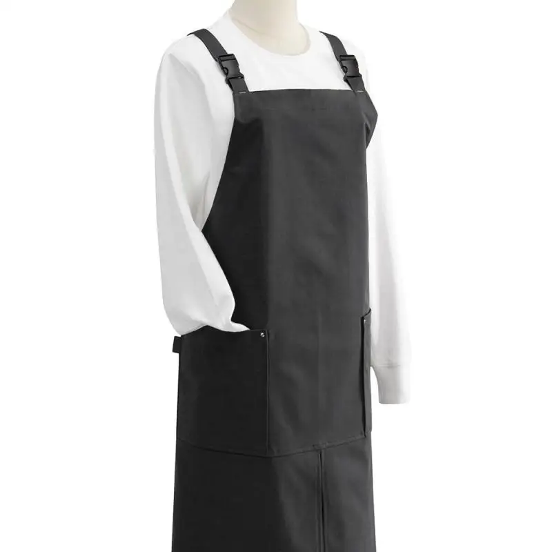 1Pc Modern Solid Color Minimalist Restaurant Working Clothes Apron Kitchen Catering Chef Ins Style Waterproof Uniform Apron