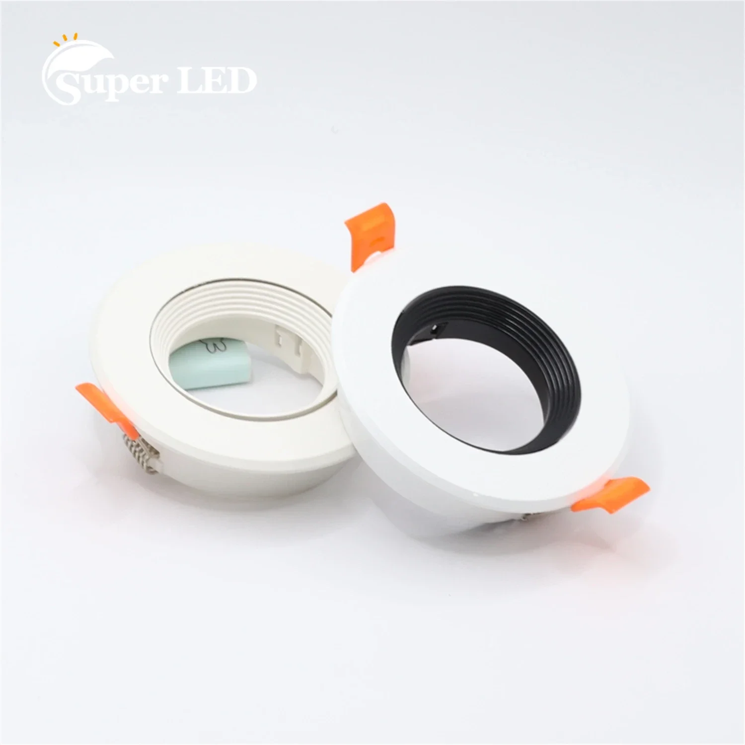 Round Chrome LED Downlight com lâmpada Frame, luminária de teto, acessórios de iluminação, anel Fitting, GU10, MR16