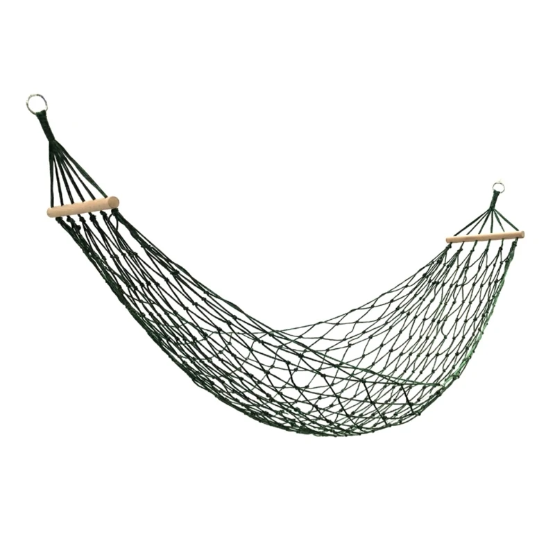 

Breathable Meshes Hammock Outdoor Swing Hangings Bed Nylons Rope Meshes Hammock for Outdoor, Balconys, Garden, Camping X5QF