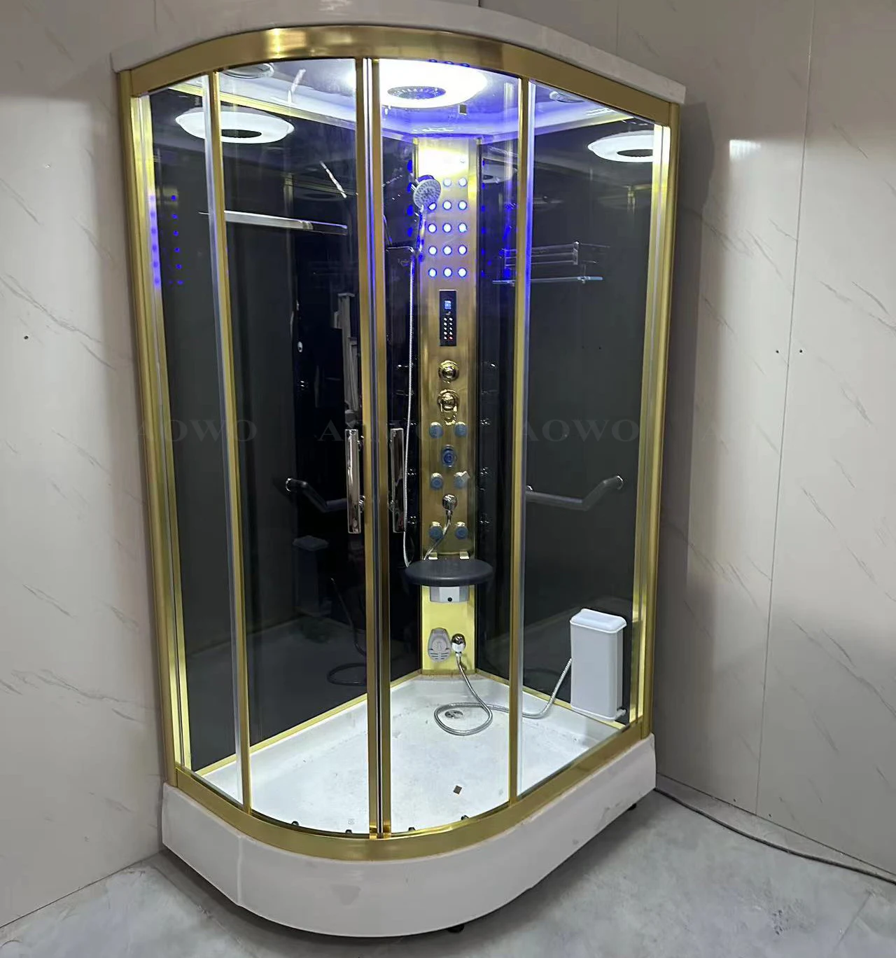 Wholesale Acrylic Shower Steam Room 1 Person Hydromassage Steam Generator Hammam Shower Yacuzzi Showerer Steam Room