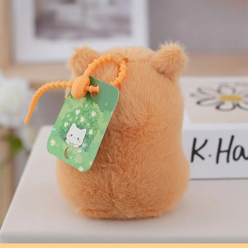 Kawaii Cartoon Hamster Keychian Pendant Hairry 13cm Animal Multicolor Hamster All Age
