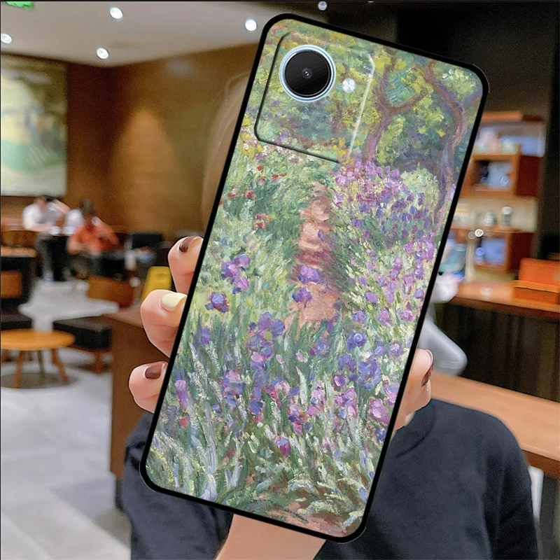 حافظة كلود مونيه لهاتف Realme C75 C67 C61 C55 C53 C51 C21Y C25S 10 11 12 13 14 Pro Plus GT 6T 6 5 GT7 Pro