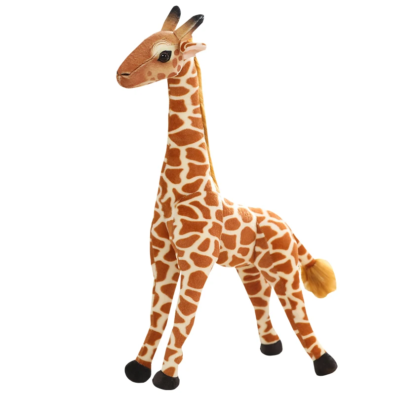 

35-60cm Real Life Giraffe Plush Toys High Quality Stuffed Animals Dolls Soft Kids Baby Birthday Christmas Gift Room Decor