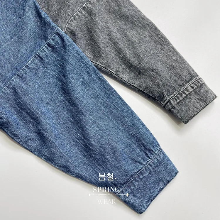 RAISE Frühling Herbst Koreanische Kinder Jungen Denim Hemd Pullover Solide Große Tasche Babys Jungen Hemd Westlichen stil Kleinkind Jungen tops – Detail 17