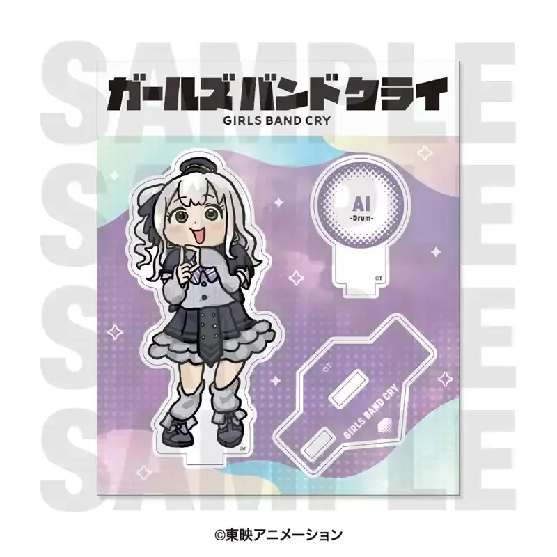 Girls Band Cry Acrylic Stand Model Plate Anime Subaru Awa/Momoka Kawaragi Keychain Bookshelf Decoration Gift Q-version Fan 10CM