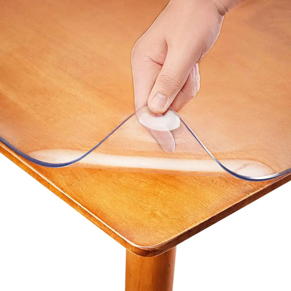 

Upgraded 60X72 1.5Mm Thi Clear Pvc Table Cover Blotter Protector Multisize Rectangular Plastic Tablecloths Desk Pad Mat For