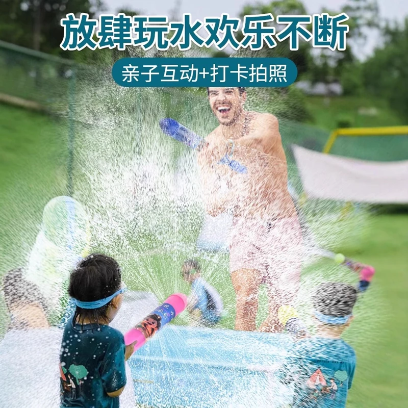 Nieuw vuurwerk waterpistool kinderspeelgoed uittrekbaar waterspuitpistool jongen zomerstrand buiten raften en spelen waterartefact