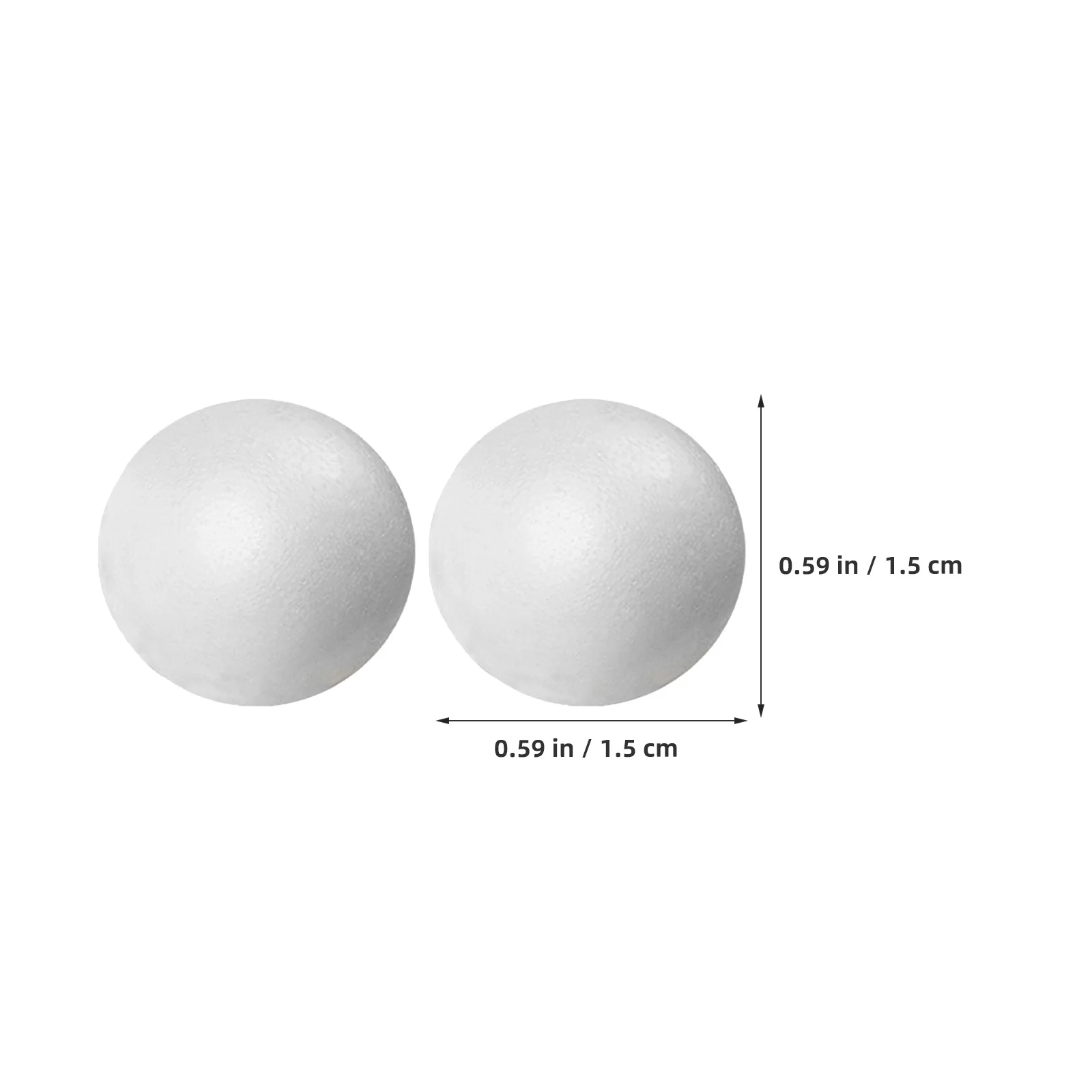 ลูกบอลโฟม 1500 ชิ้น ขนาด 1.5 ซม. ทรงกลม ทำจากโพลีสไตรีน ผิวเรียบ สำหรับงานประดิษฐ์เด็ก ชุดลูกบอลตกแต่งสำหรับระบายสี งานคริสต์มาส งานแต่งงาน