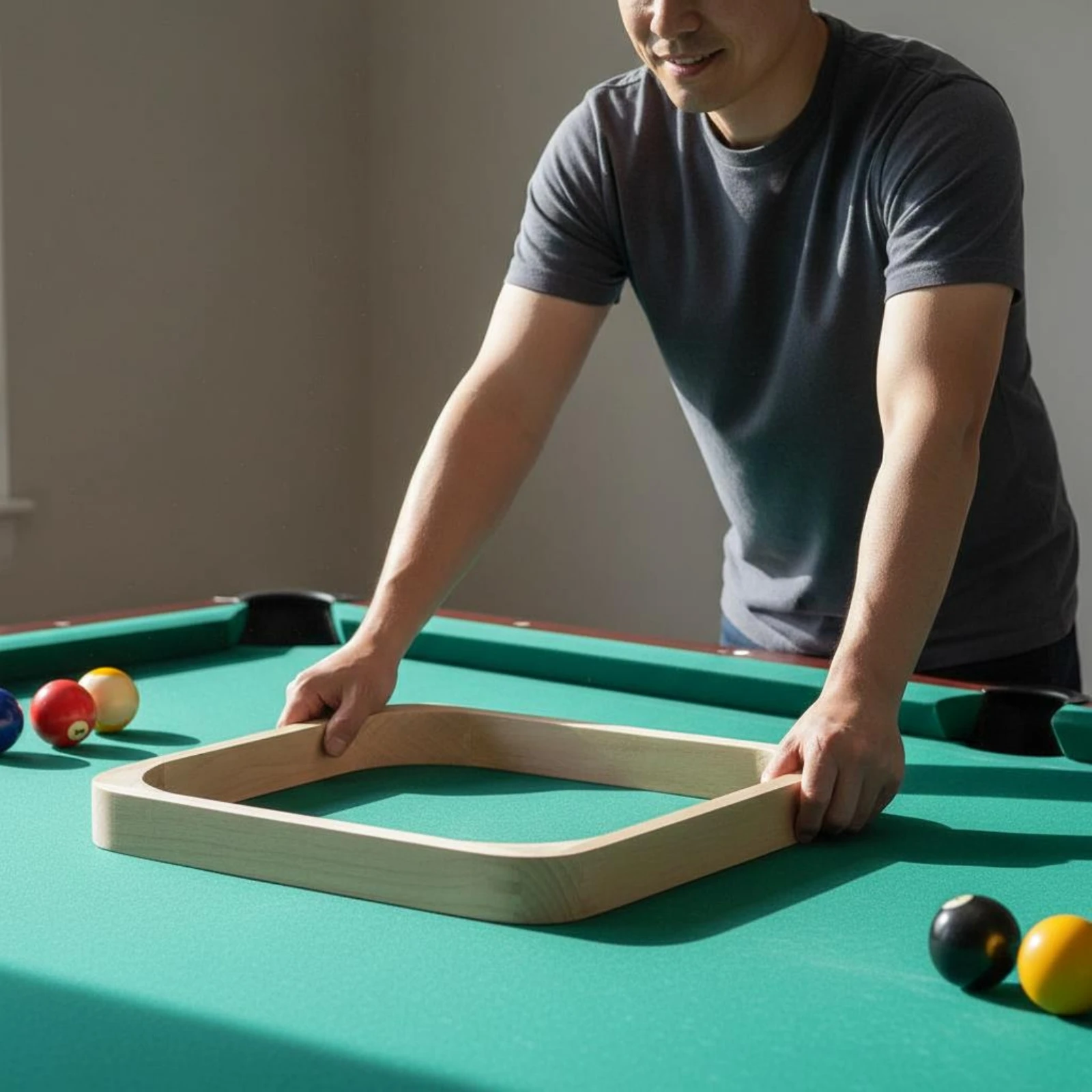 Sports Equipment Game - Rack geometrico per 9 palline con
