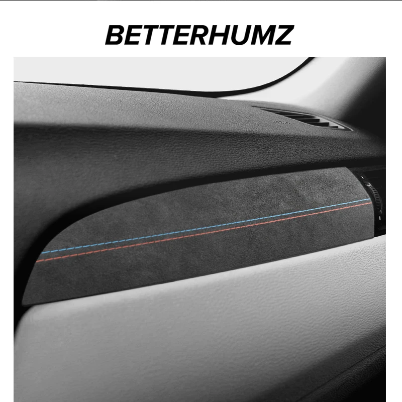 Betterhumz for BMW X3 F25 X4 F26 Car Interior Center Console Dashboard Panel Cover Trim Made of Alcantara Interior Accessories