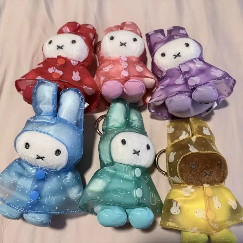 In Stock Raincoat Series Blind Box Macaron Waterproof Rain Poncho Doll Rose Gold Lobster Clasp Keychain Backpack Bag Ornament view 2
