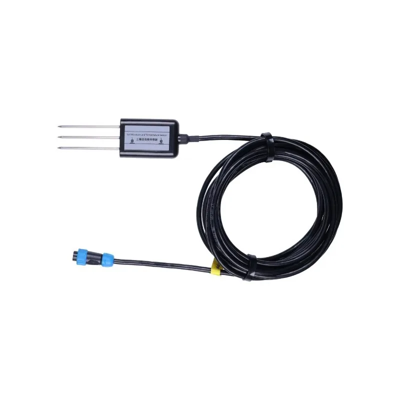 Industrial Soil Moisture & Temperature Sensor MODBUS-RTU RS485, 0-2V Analog Voltage , with Waterproof Aviation Connector