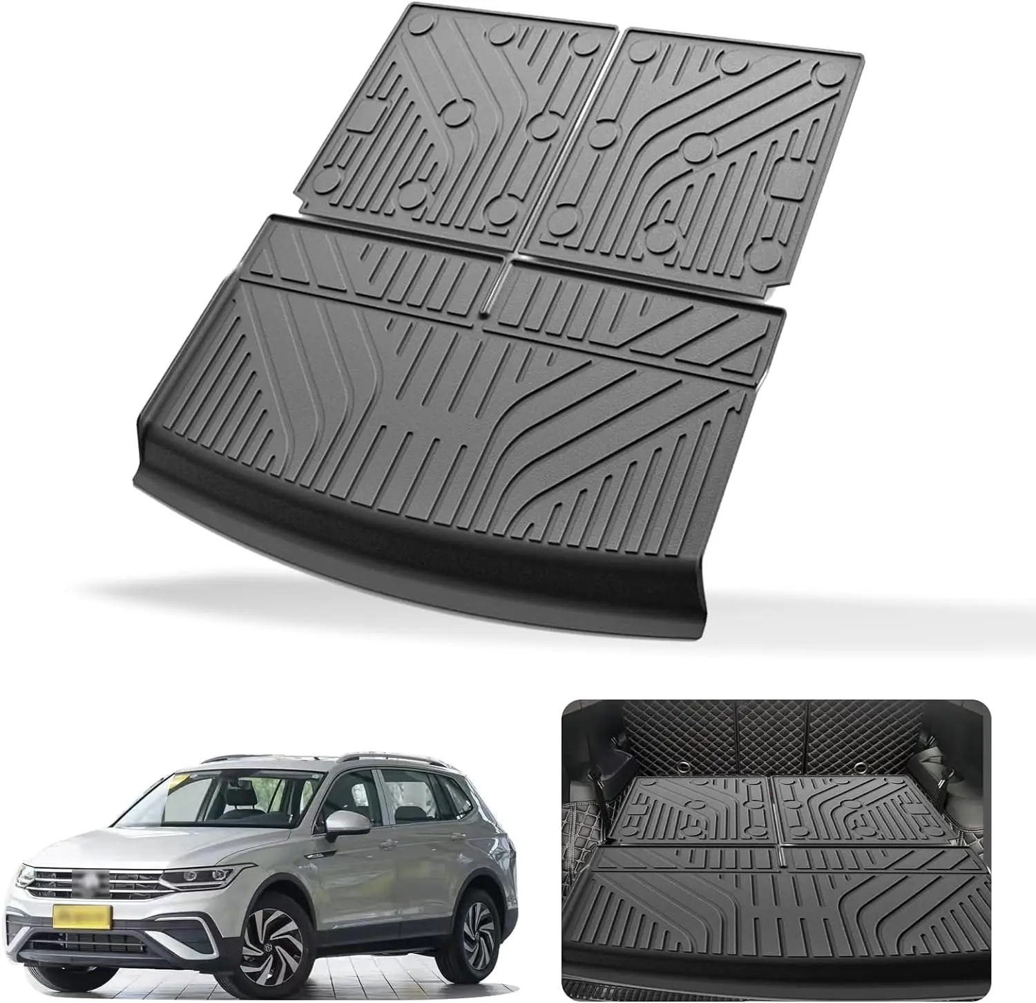 

2018-2024 7-Seat Vehicle Trunk, TPE Material, Black, Waterproof