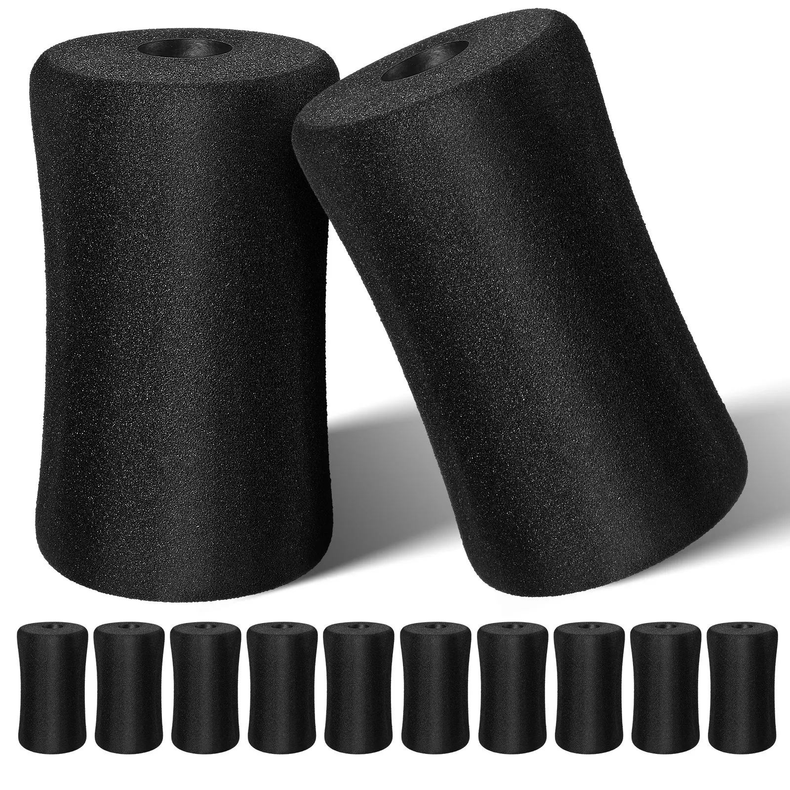 

12Pcs Gym Replacement Pads Sponge Tube Covers for Ab Training Machine Leg Extension Equipment Exercise Roller Foot Protection